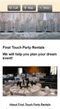 Mobile Screenshot of finaltouchrentals.ca